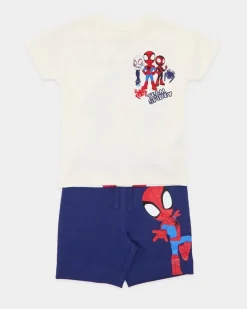 Online Dunnes Stores Spidey T-shirt and Short Set (12 Months-5 Years)