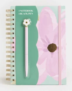 Online Dunnes Stores Spiral Bound Notebook And Metallic Pen