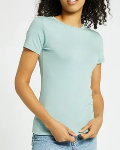Outlet Dunnes Stores Stretch Crew Neck T-Shirt