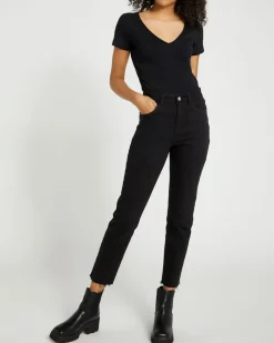 Best Dunnes Stores Stretch V-Neck T-Shirt