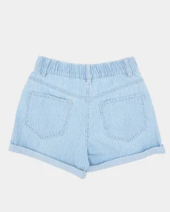 New Dunnes Stores Stripe Denim Short (2-14 Years)