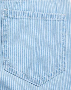 New Dunnes Stores Stripe Denim Short (2-14 Years)