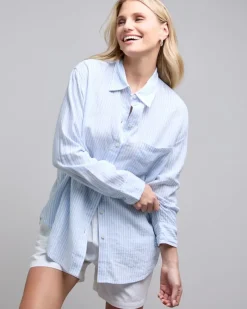 Fashion Dunnes Stores Stripe Linen Rich Shirt