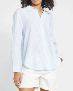Fashion Dunnes Stores Stripe Linen Rich Shirt