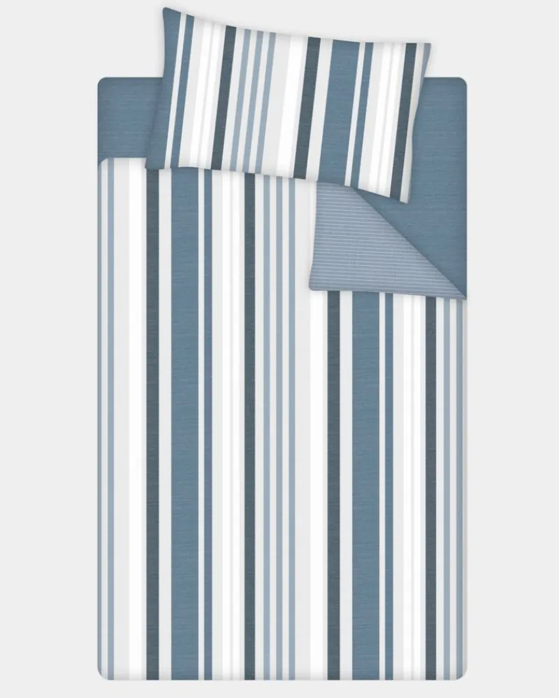 New Dunnes Stores Stripe Printed Complete Bed Set