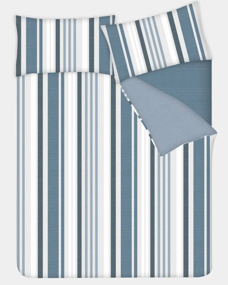 New Dunnes Stores Stripe Printed Complete Bed Set