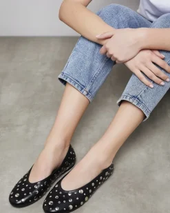 Fashion Dunnes Stores Stud Ballerina Pumps