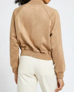 Hot Dunnes Stores Suedette Bomber Jacket