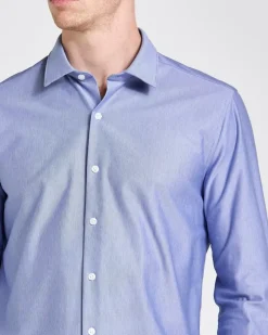 Fashion Dunnes Stores Tailored Fit Long Sleeved Knitted Stretch Shirt