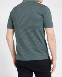 Fashion Dunnes Stores Textured Jaquard Polo Top