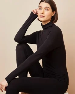 Online Dunnes Stores Thermal Heat Activate Long Sleeved Polo Neck Top