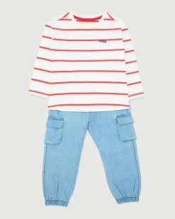 Outlet Dunnes Stores Top And Jeans Set (6 Months-5 Years)