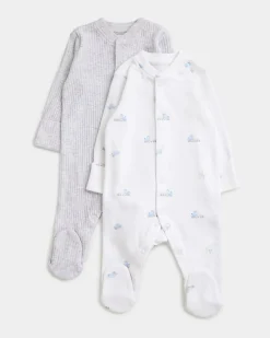 Best Dunnes Stores Train Sleepsuit - Pack Of 2 (Newborn-12 Months)