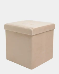 Clearance Dunnes Stores Velvet Storage Cube With Lid
