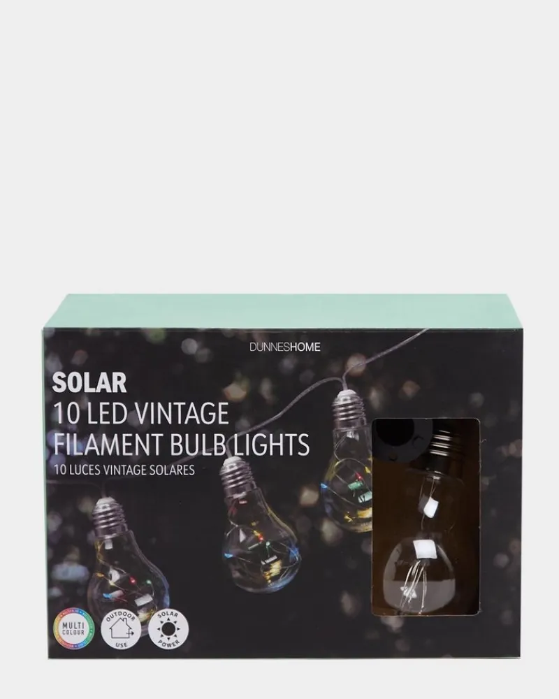 Sale Dunnes Stores Vintage Solar LED Filament Bulb Lights