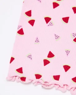 Fashion Dunnes Stores Watermelon Short Pyjama Vest (3-14 Years)