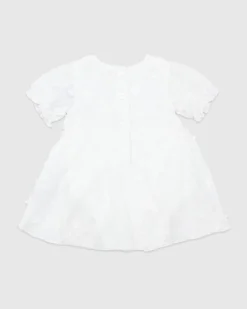Fashion Dunnes Stores White Floral Dress (Newborn-12 Months)