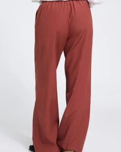 Sale Dunnes Stores Wide Leg Linen Blend Trousers