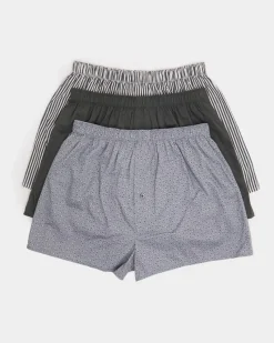New Dunnes Stores Woven Boxers - Pack Of 3
