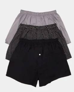 New Dunnes Stores Woven Boxers - Pack Of 3