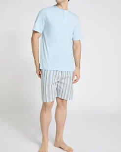 Hot Dunnes Stores Woven Cotton Short Pyjamas Set